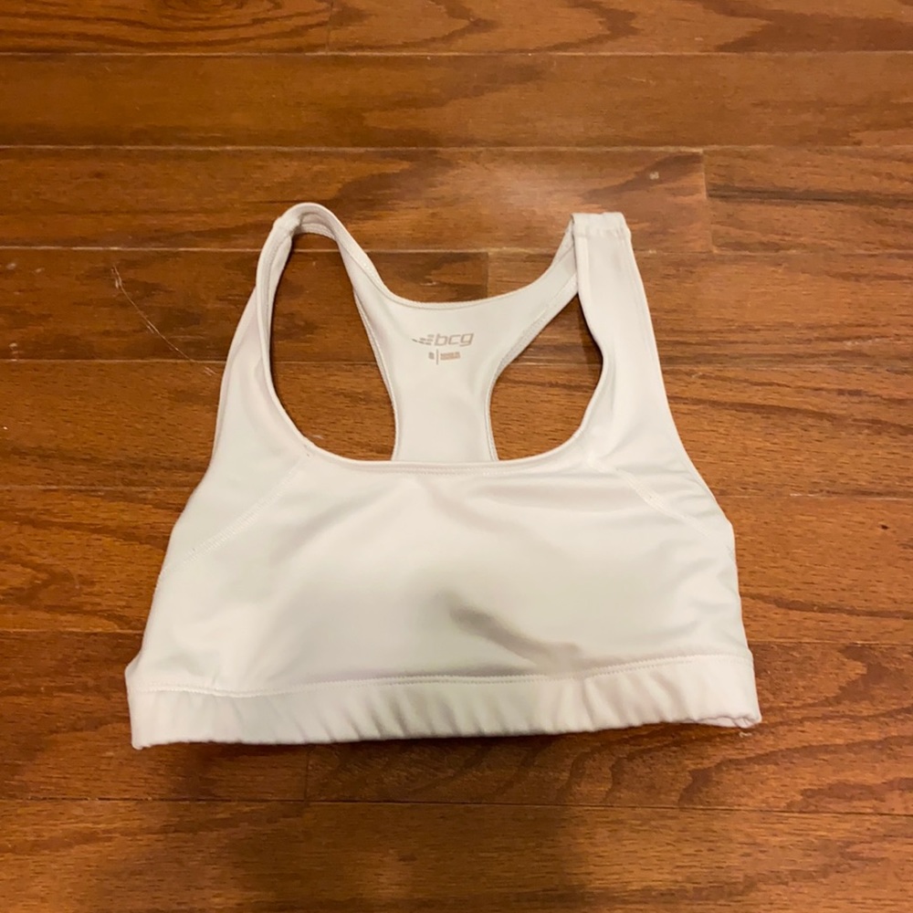 White sports bra